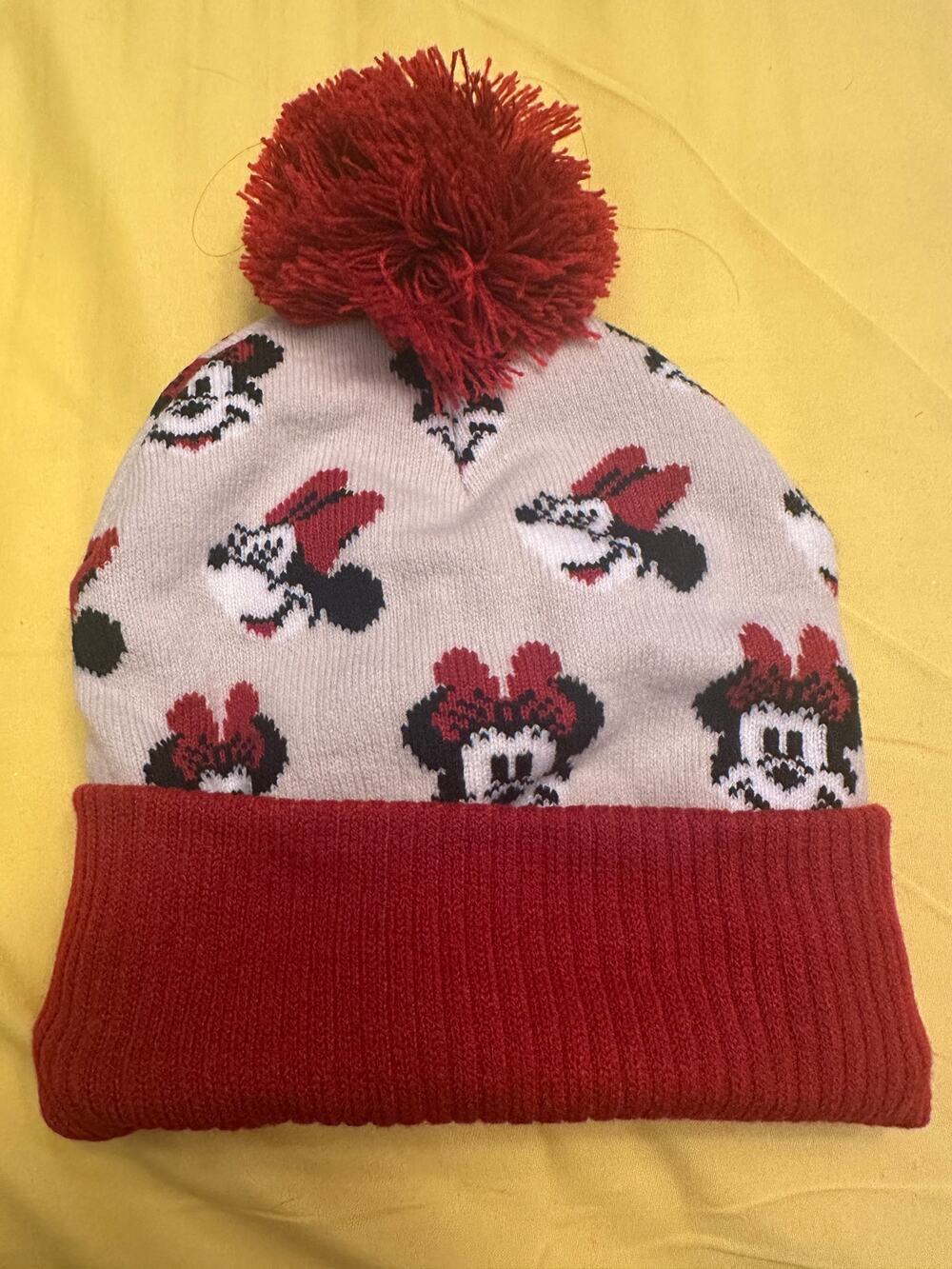 Disney Junior Minnie Mouse Toddler Knit Red Character Beanie